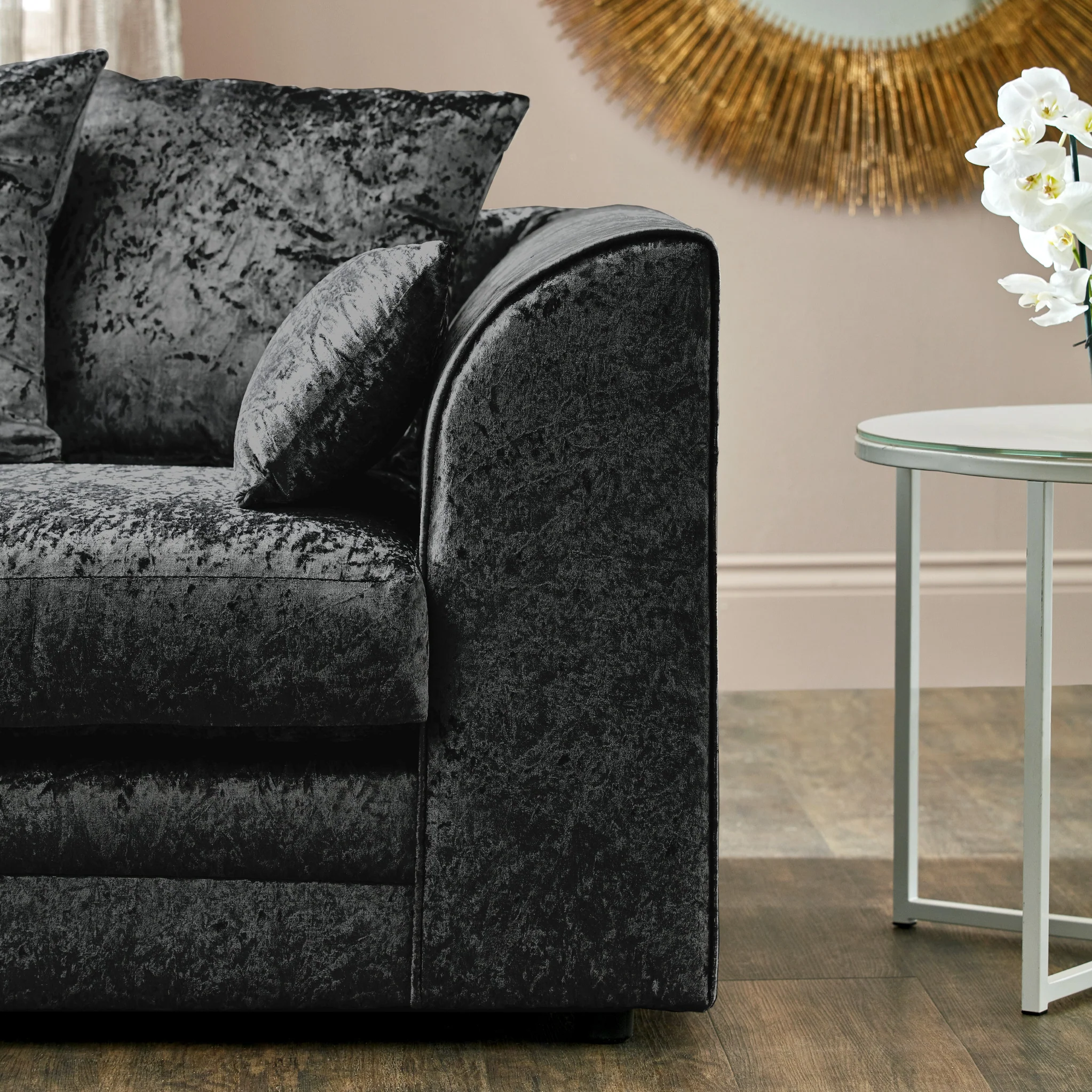 Tamara Crushed Velvet 3 Seater Sofa - Image 13
